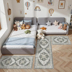 Madane Washable Kitchen Rug Set of 3, Small Area Rug Non-Slip Vintage Entryway - Image 2