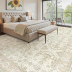 Soalmost 10x14 Area Rugs for Living Room, Non Slip Machine Washable Vintage Rugs - Image 4