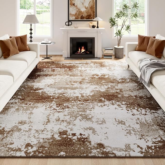 Brown Washable Rug 6x9 Area Rugs by Acapet