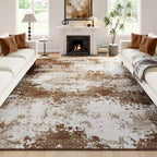 Brown Washable Rug 6x9 Area Rugs by Acapet