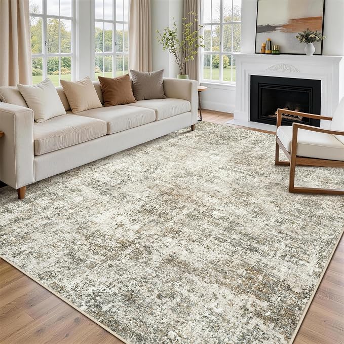 9x12 Area Rugs for Living Room Rug Washable: Abstract Large Rug for Dining Room - Image 8