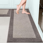 Machine Washable Kitchen Rugs Set of 2, Non Slip Kitchen Mats by Unknown