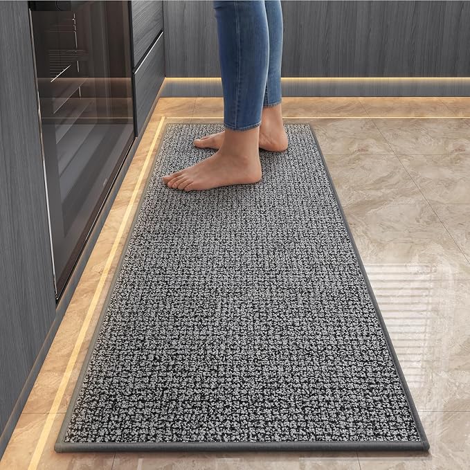 Kitchen Mats for Floor, Super Absorbent Kitchen Rugs Non Slip Washable by QiCaiJia
