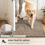 PURRUGS Dirt Trapping Door Mat 24" x 35.5", Non-Slip Machine Washable Entry Rug - Image 6