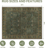 48"x60" Office Chair Mat for Hardwood Tile Floor, Under Desk Carpet Protector - Image 9