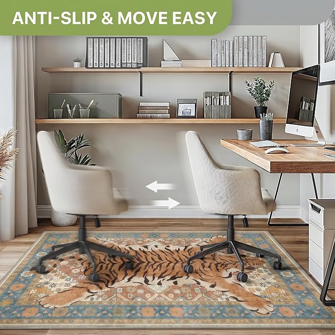 36"x48" Office Chair Mat for Hardwood Tile Floor, Under Desk Carpet Protector - Image 3