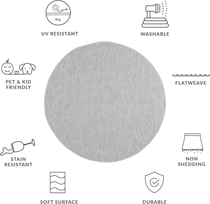 SAFAVIEH Washable Rug Outdoor Courtyard Collection - Image 5