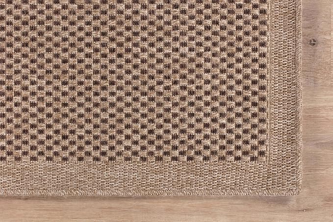 CAMILSON Easy Jute Rug 2x3, Indoor Outdoor Natural Color Fiber Area Rugs - Image 6