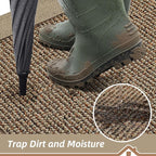 BEQHAUSE Indoor Door Mat 24" x 60", Dirt Trapper Door Mats Non-Slip Entryway - Image 3