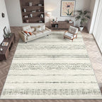 Miukiki 9x12 Area Rug for Living Room Moroccan Washable Rugs Non Slip Indoor - Image 8