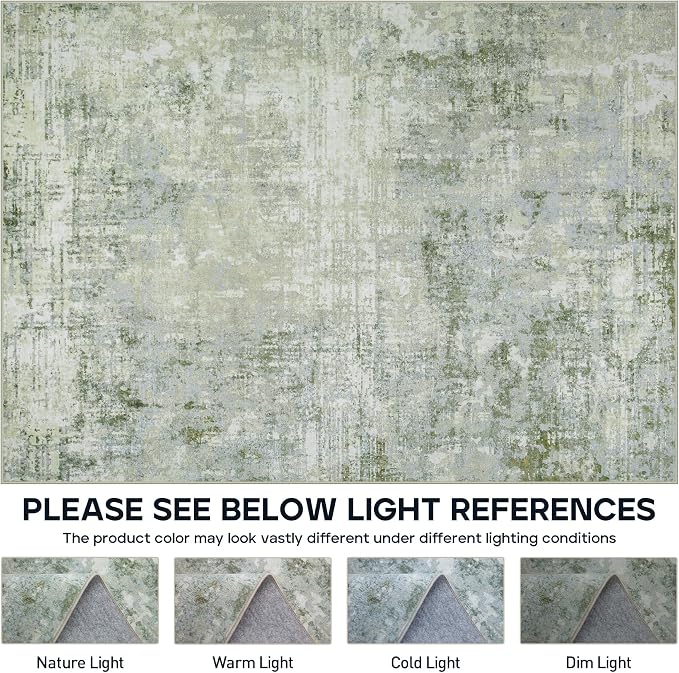 5x7 Area Rugs for Living Room Rug Washable: Modern Rug for Dining Room Bedroom - Image 8