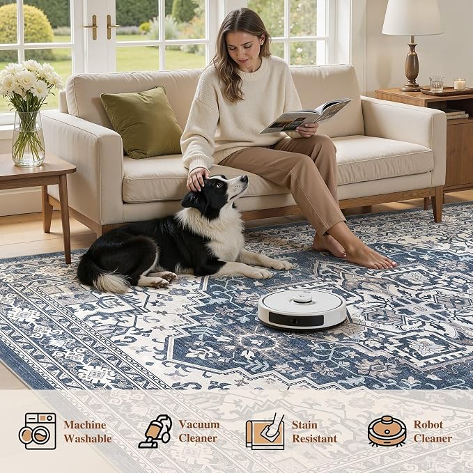 UERMEI 5x7 Area Rug for Living Room - Image 5