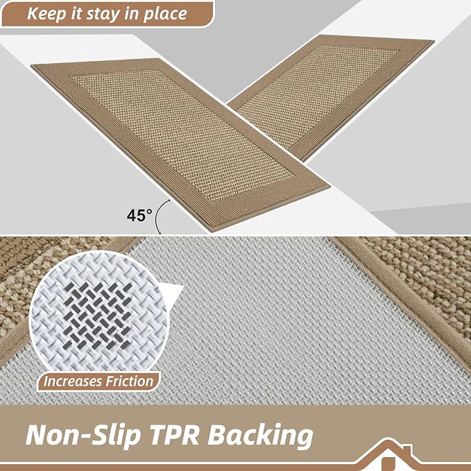 BEQHAUSE Indoor Door Mat 32" x 48", Dirt Trapper Door Mats Non-Slip Entryway - Image 4
