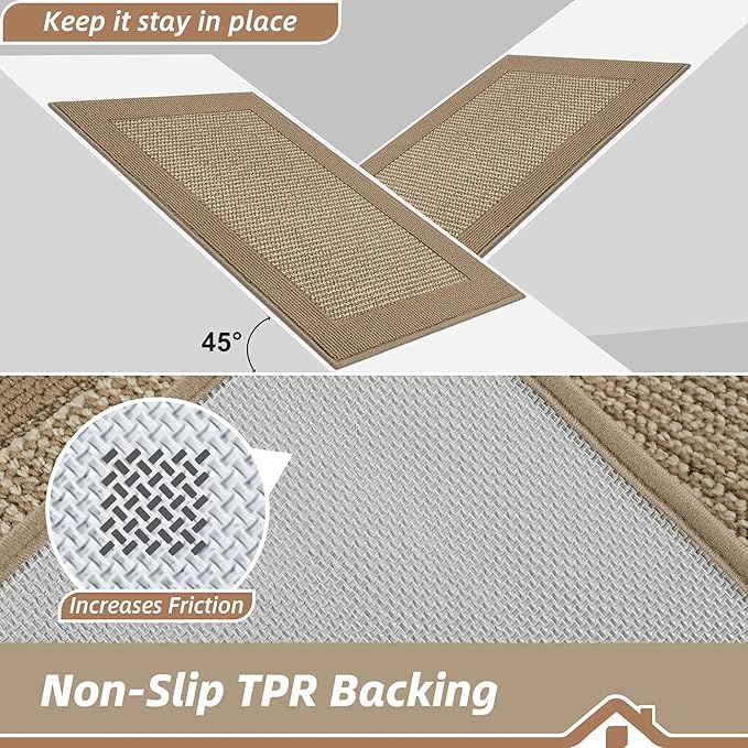 BEQHAUSE Indoor Door Mat 24" x 60", Dirt Trapper Door Mats Non-Slip Entryway - Image 4