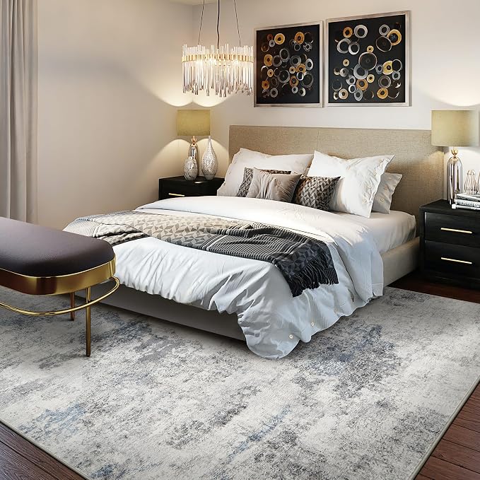 DMOYEST 10x14 Area Rug for Living Room, Washable & Non Slip Large Indoor Carpet - Image 4