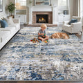 pmtsns Area Rugs 10x14 Living Room: Washable Rug Modern Abstract Neutral Soft by pmtsns