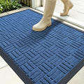 OLANLY Front Door Mat Outside Entrance 35x23, Heavy Duty Sturdy Natural Rubber by OLANLY