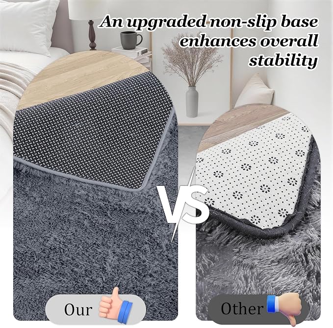 6x9 Area Rugs for Living Room Bedroom: Ultra Soft Fluffy Shag Rug Upgrade - Image 6