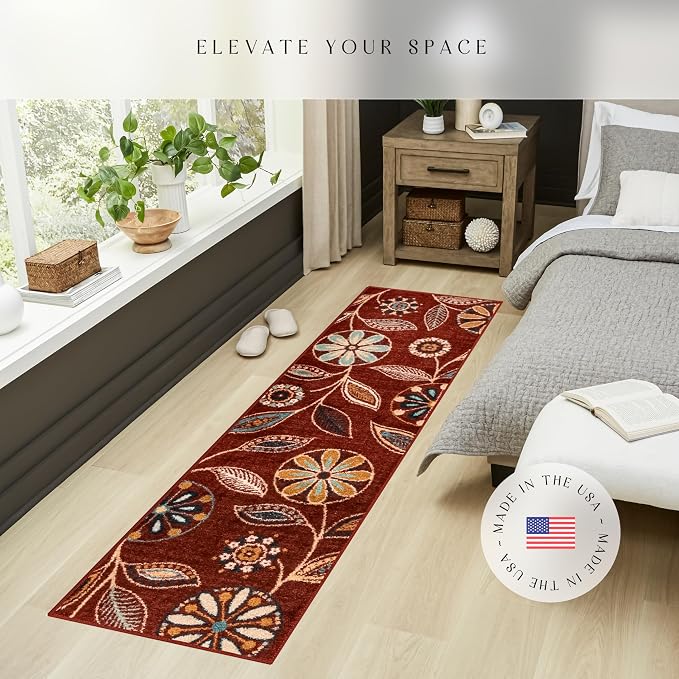 Maples Rugs Reggie Floral Runner Rug - Image 3
