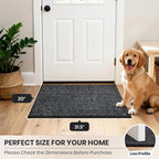 PURRUGS Dirt Trapping Door Mat 20" x 31.5", Non-Slip Machine Washable Entry Rug - Image 8