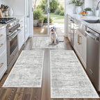 Washable Non-Slip 3 Piece Kitchen Rugs Set – Modern Boho Low-Pile Area Rugs and by BYYVOORugsforYourHome