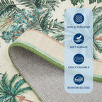 GarveeHome Jungle Animal Print Rug 3x5 Washable Area Rugs - Image 6