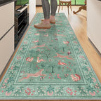 DUKINO 2.6x8 Rug for Hallway, Washable Kitchen Runner Rug by DUKINO