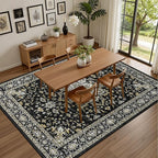 Area Rugs 10x14 Living Room Rug: Washable Rug Soft Vintage Boho Carpet Indoor - Image 4
