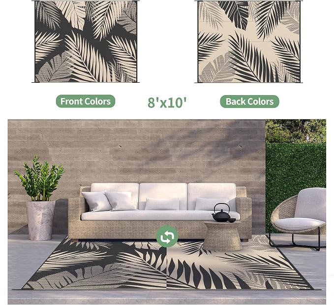 GENIMO Outdoor Rug 8' x 10' Waterproof - Image 2