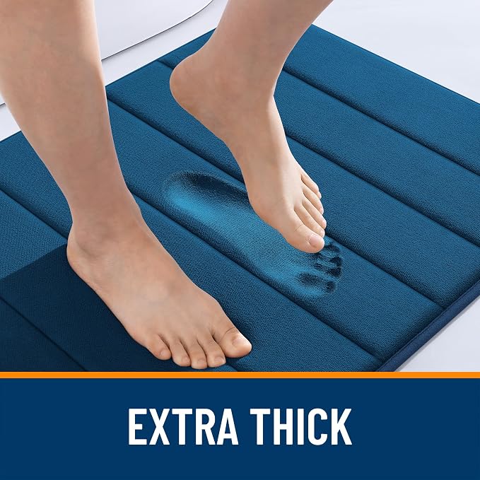 OLANLY Memory Foam Long Bathroom Rugs Runner 47x17, Super Soft Absorbent Bath - Image 6
