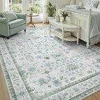 DCX Green 4x6 Rug, Kid & Pet Friendly - Image 5