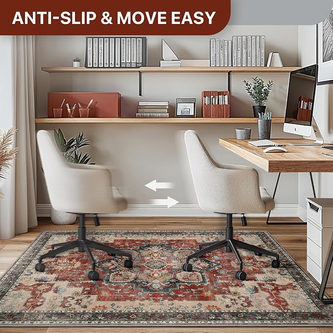 48"x60" Office Chair Mat for Hardwood Tile Floor, Under Desk Carpet Protector - Image 5