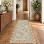 Hazo Haus Boho Long Bathroom Runner Rug 2x6 by HazoHaus