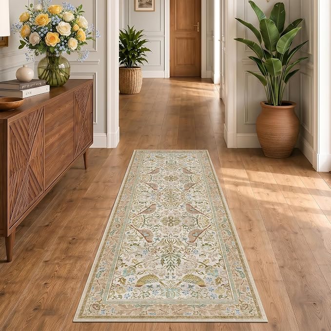 Hazo Haus Boho Long Bathroom Runner Rug 2x6 by HazoHaus
