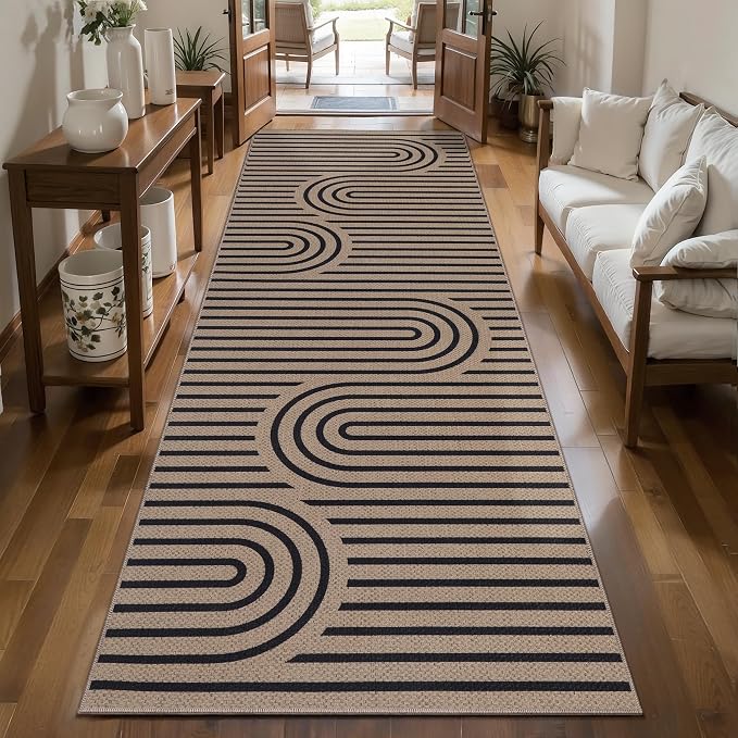 Tangsoo Modern Easy Jute 2.6x8 Washable Runner Rug by Tangsoo
