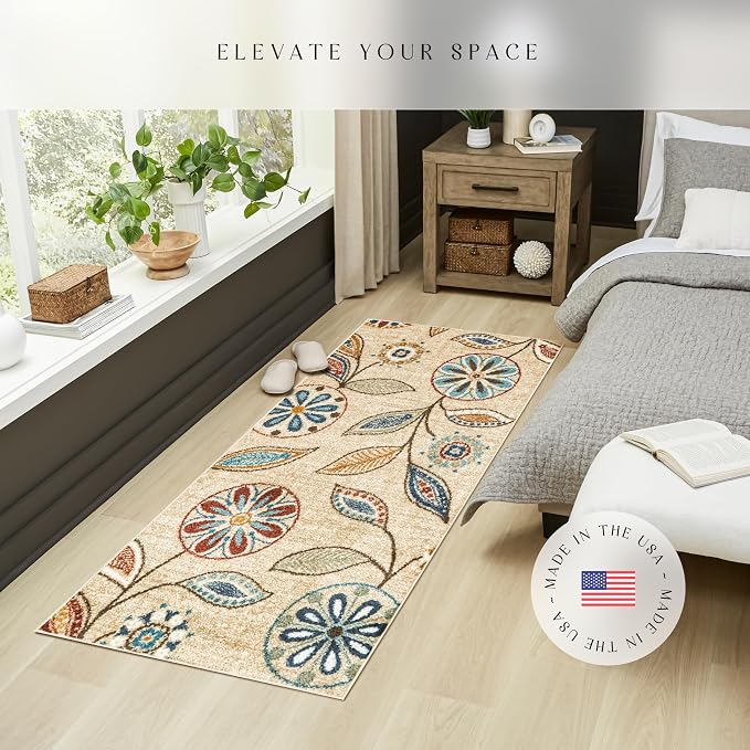 Maples Rugs Reggie Floral Runner Rug - Image 3