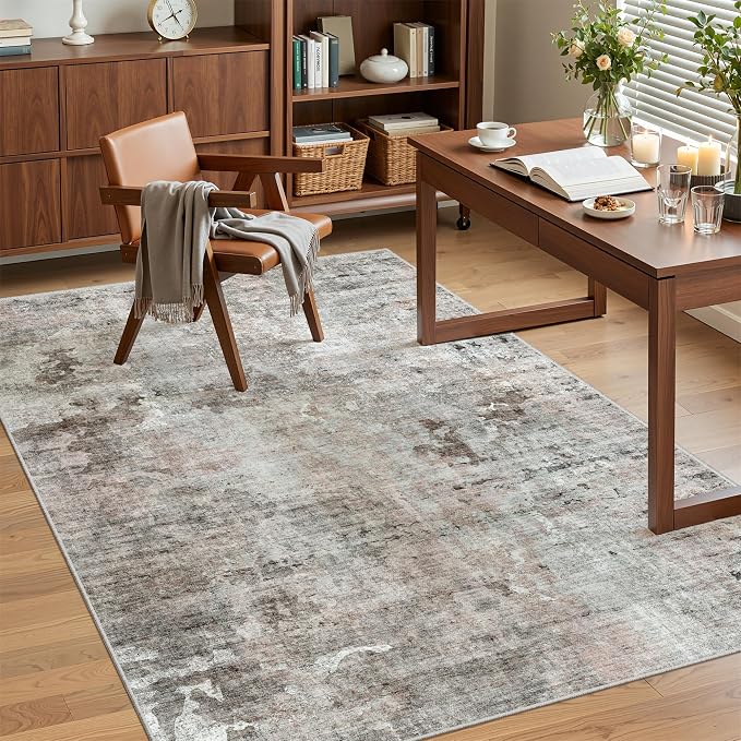 Soalmost 3x5 Rug, Abstract Small Area Rug - Image 3