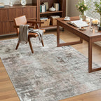 Soalmost Area Rugs 4x6 for Living Room, Vintage Washable Rugs for Dining Room - Image 4