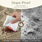 HUGEAR 8x10 Jute Outdoor Indoor Rug Washable Linen Textured Weave High Traffic - Image 4