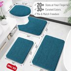 OLANLY Small Bathroom Rugs 24x16, Extra Soft Absorbent Chenille Bath Rugs - Image 2