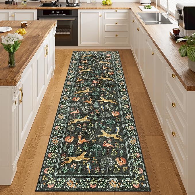 DUKINO 2x10 Rug for Hallway, Washable Kitchen Runner Rug - Image 5
