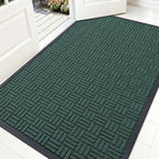 OLANLY Front Door Mat Outside Entrance 59x34, Heavy Duty Sturdy Natural Rubber by OLANLY