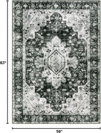 Moynesa Ultra-Thin Washable Vintage 5x7 Area Rugs - Image 2