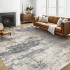 Area Rug Living Room Rugs: 5x7 Washable Large Abstract Modern Soft Stain by LOONGRUG