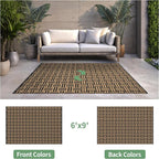 GENIMO Outdoor Rug for Patio Clearance, Lightweight Waterproof RV Camping Mat - Image 2