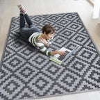 SAND MINE Waterproof Outdoor Rug 4x6 ft, Reversible Mats, Modern Area Rug by SANDMIND