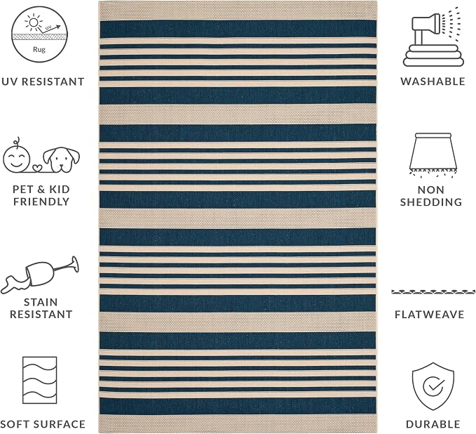 SAFAVIEH Washable Rug Outdoor Courtyard Collection - Image 10