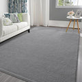 Pettop 6x9 ft Grey Area Rugs for Bedroom Living Room, Washable Memory Foam by Pettop