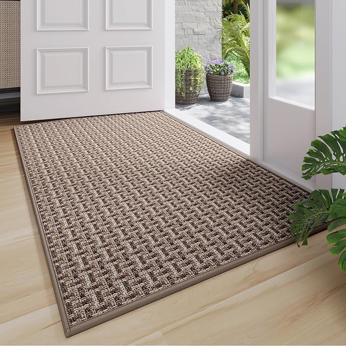 Indoor Door Mat 36x60 Dirt Resistant and Absorbent, Non-Slip Rubber Backing by YDKGL