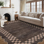 GarveeHome Scalloped Washable Rug 9x12 Area Rug - Image 8